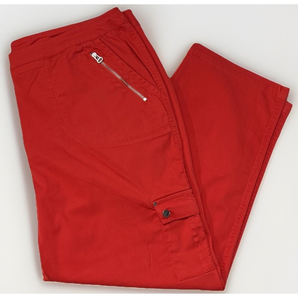 Chico's‎ Zenergy Cropped Utility Pants-Cargo Pocket- Sz 16 XL (3) EC